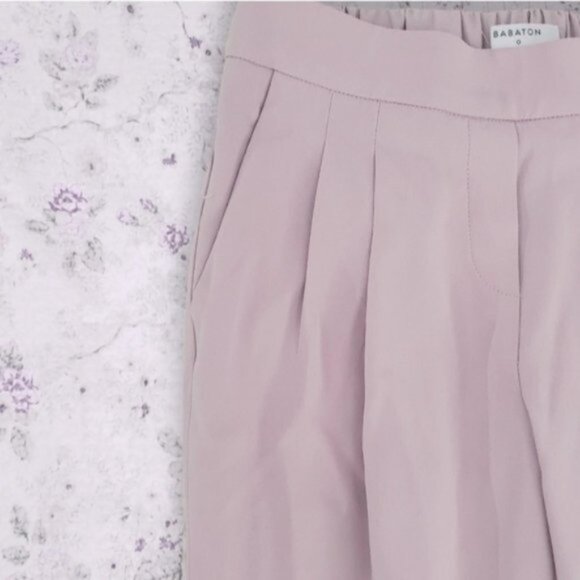 Babaton by Aritzia "Cohen" Pleated Elastic Waist Skinny Trouser- Size 0 - Picture 11 of 14